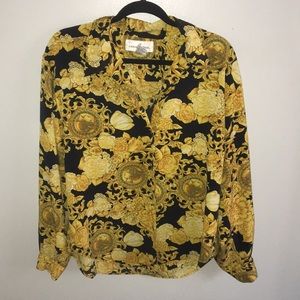 Antique Versace style button down